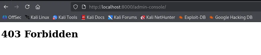 Admin Secret Page Regular User